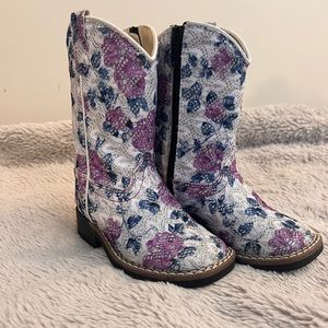 Old West Toddler Floral Boots